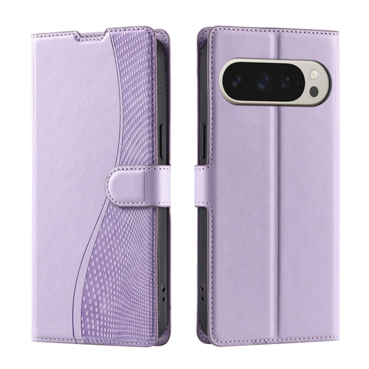 For Google Pixel 9 Pro XL Voltage Ultra-thin Dot Leather Phone Case(Purple) by buy2fix