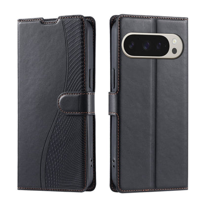 For Google Pixel 9 Pro XL Voltage Ultra-thin Dot Leather Phone Case(Black) by buy2fix