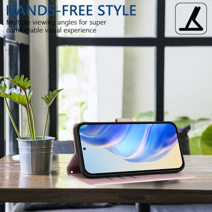 For Samsung Galaxy S25 Ultra 5G Honeycomb Embossing RFID Leather Phone Case(Pink) by buy2fix