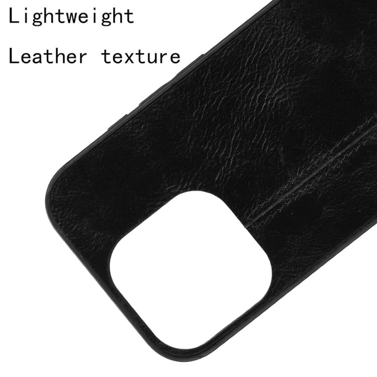 For iPhone 16 Pro Max Cow Pattern Sewing Card Bag Phone Case(Black) by buy2fix