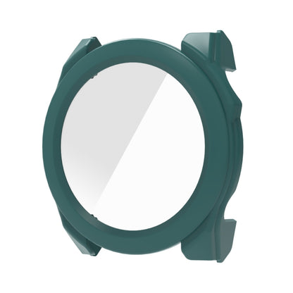For Garmin Fenix 8 AMOLED 47mm Tempered Glass Film Integrated PC Watch Protective Case(Green) - Watch Cases by buy2fix | Online Shopping UK | buy2fix