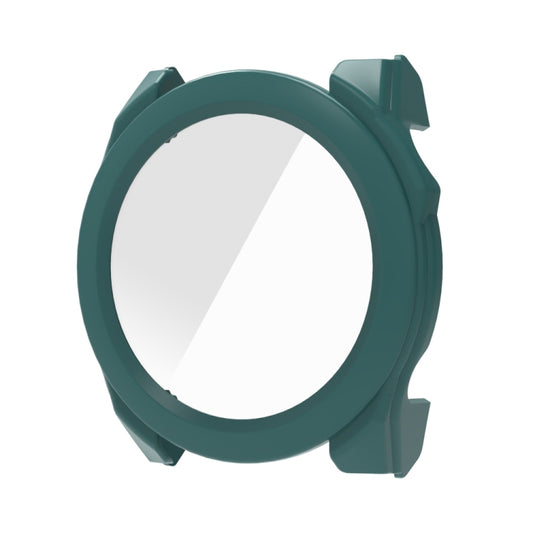 For Garmin Fenix 8 AMOLED 47mm Tempered Glass Film Integrated PC Watch Protective Case(Green) - Watch Cases by buy2fix | Online Shopping UK | buy2fix