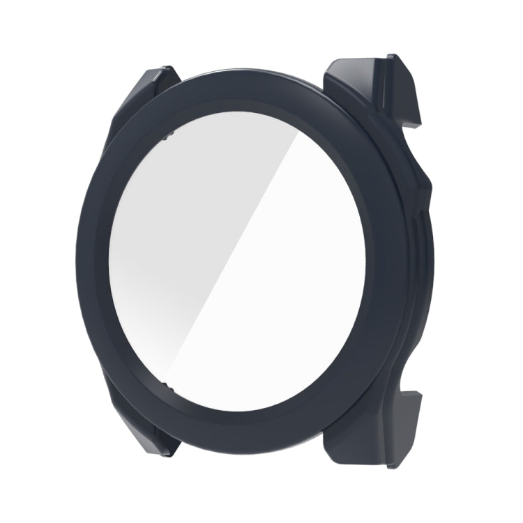 For Garmin Fenix 8 AMOLED 43mm Tempered Glass Film Integrated PC Watch Protective Case(Midnight Blue) - Watch Cases by buy2fix | Online Shopping UK | buy2fix