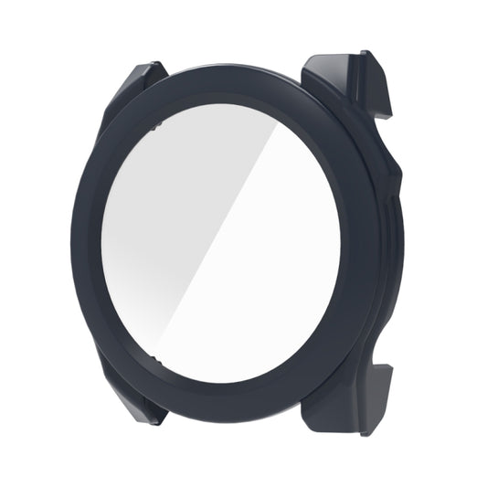For Garmin Fenix 8 AMOLED 43mm Tempered Glass Film Integrated PC Watch Protective Case(Midnight Blue) - Watch Cases by buy2fix | Online Shopping UK | buy2fix