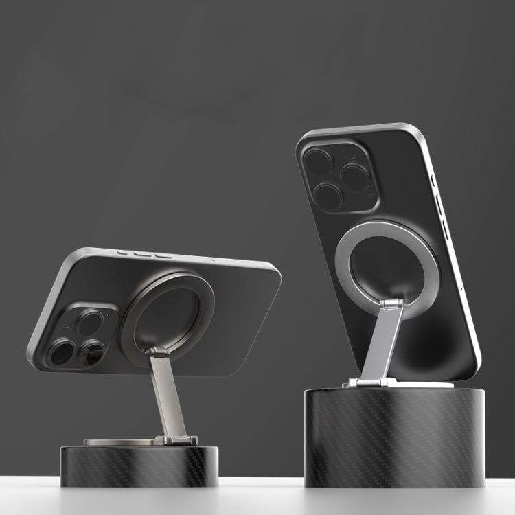 Z-shaped Double-sided Magnetic MagSafe Foldable Ring Phone Holder(Silver) - Ring Holder by buy2fix | Online Shopping UK | buy2fix