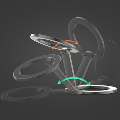 Z-shaped Double-sided Magnetic MagSafe Foldable Ring Phone Holder(Silver) - Ring Holder by buy2fix | Online Shopping UK | buy2fix