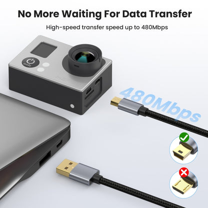 For Garmin GPS Receiver High Speed USB2.0 Version Mini 5 Pin Cable, Length:0.3m by buy2fix