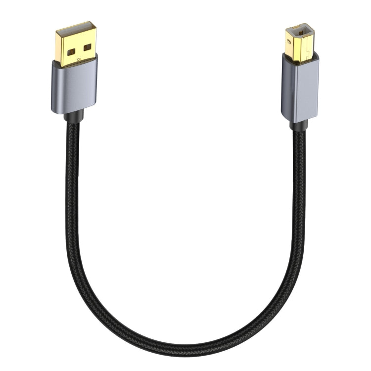 USB 2.0 A Male to B Male Square Port Printer Data Transmission Extension Cable, Length:0.3m by buy2fix