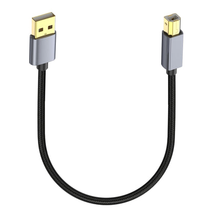 USB 2.0 A Male to B Male Square Port Printer Data Transmission Extension Cable, Length:0.3m by buy2fix