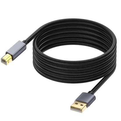 USB 2.0 A Male to B Male Square Port Printer Data Transmission Extension Cable, Length:5m by buy2fix