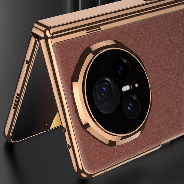 For Honor Magic V3 GKK Integrated Magnetic Fold Hinge AG Phantom Shockproof Phone Case(Sand Gold) - Honor Cases by GKK | Online Shopping UK | buy2fix