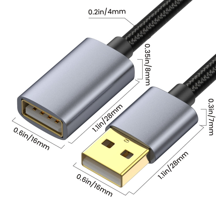 USB2.0 A Male to A Female Extension Data Charging Cable, Length:10m by buy2fix