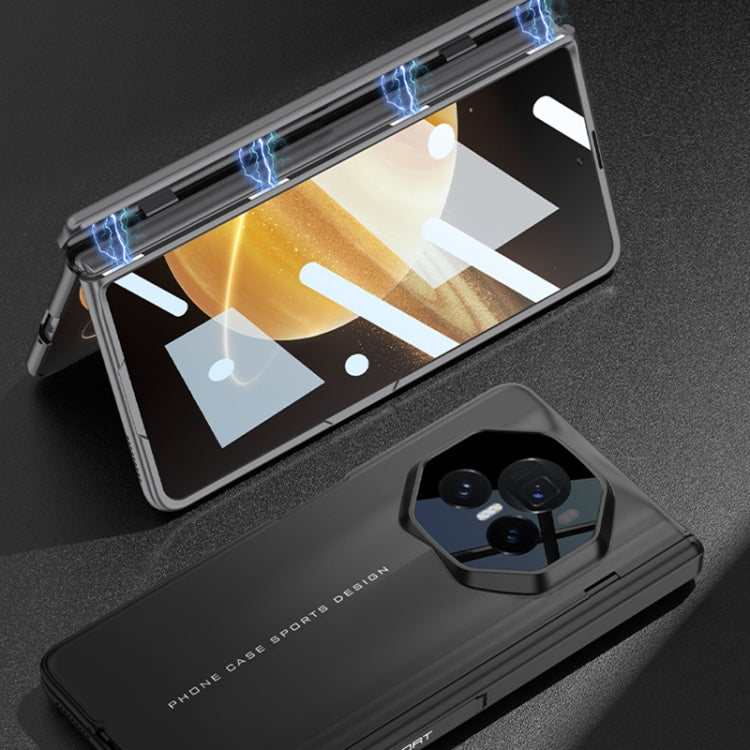 For Honor Magic V3 GKK Integrated Magnetic Blade Ultra-thin Full Coverage Phone Case(Black) - Honor Cases by GKK | Online Shopping UK | buy2fix