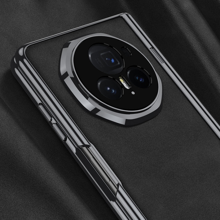 For Honor Magic V3 GKK Integrated Magnetic Fold Hinge Leather Shockproof Phone Case(Matte Gray) - Honor Cases by GKK | Online Shopping UK | buy2fix