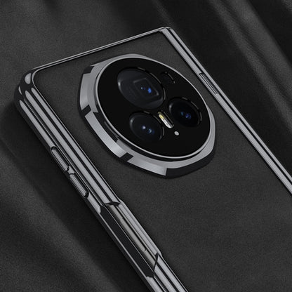 For Honor Magic Vs3 GKK Integrated Magnetic Fold Hinge Leather Shockproof Phone Case(Matte Black) - Honor Cases by GKK | Online Shopping UK | buy2fix