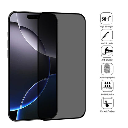 For iPhone 16 Pro Max Full Cover Anti-spy Silk Screen Tempered Glass Film by buy2fix