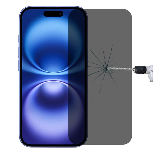 For iPhone 16 High Transparency Full Cover Anti-spy Tempered Glass Film - iPhone 16 Tempered Glass by buy2fix | Online Shopping UK | buy2fix