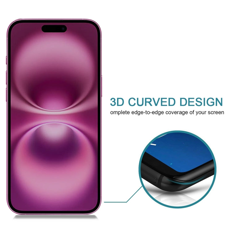 For iPhone 16 Plus High Transparency Full Cover Anti-spy Tempered Glass Film - iPhone 16 Plus Tempered Glass by buy2fix | Online Shopping UK | buy2fix