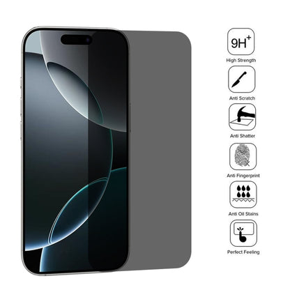 For iPhone 16 Pro High Transparency Full Cover Anti-spy Tempered Glass Film by buy2fix