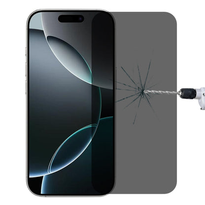 For iPhone 16 Pro High Transparency Full Cover Anti-spy Tempered Glass Film by buy2fix