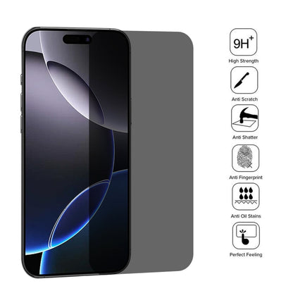 For iPhone 16 Pro Max High Transparency Full Cover Anti-spy Tempered Glass Film by buy2fix