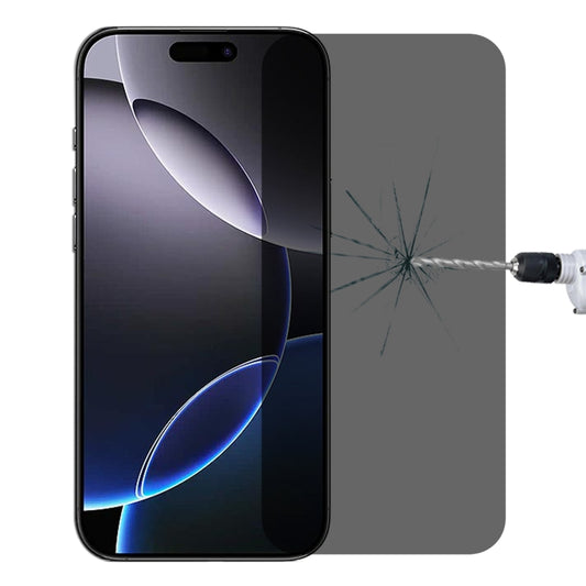 For iPhone 16 Pro Max High Transparency Full Cover Anti-spy Tempered Glass Film by buy2fix