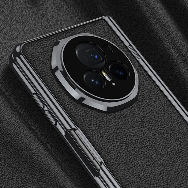 For Honor Magic V3 GKK Integrated Magnetic Fold Hinge Leather Shockproof Phone Case(Silver) - Honor Cases by GKK | Online Shopping UK | buy2fix