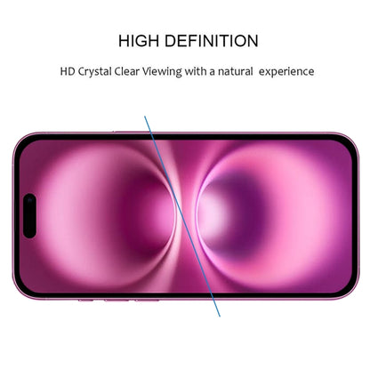 For iPhone 16 Plus Full Glue Screen Tempered Glass Film by buy2fix