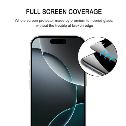 For iPhone 16 Pro Full Glue Screen Tempered Glass Film by buy2fix