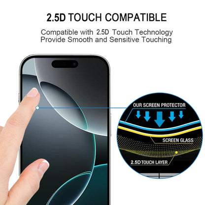 For iPhone 16 Pro Full Glue Screen Tempered Glass Film by buy2fix