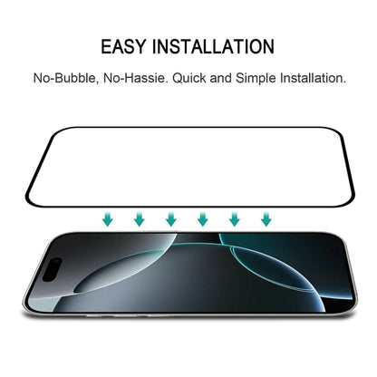 For iPhone 16 Pro Full Glue Screen Tempered Glass Film by buy2fix