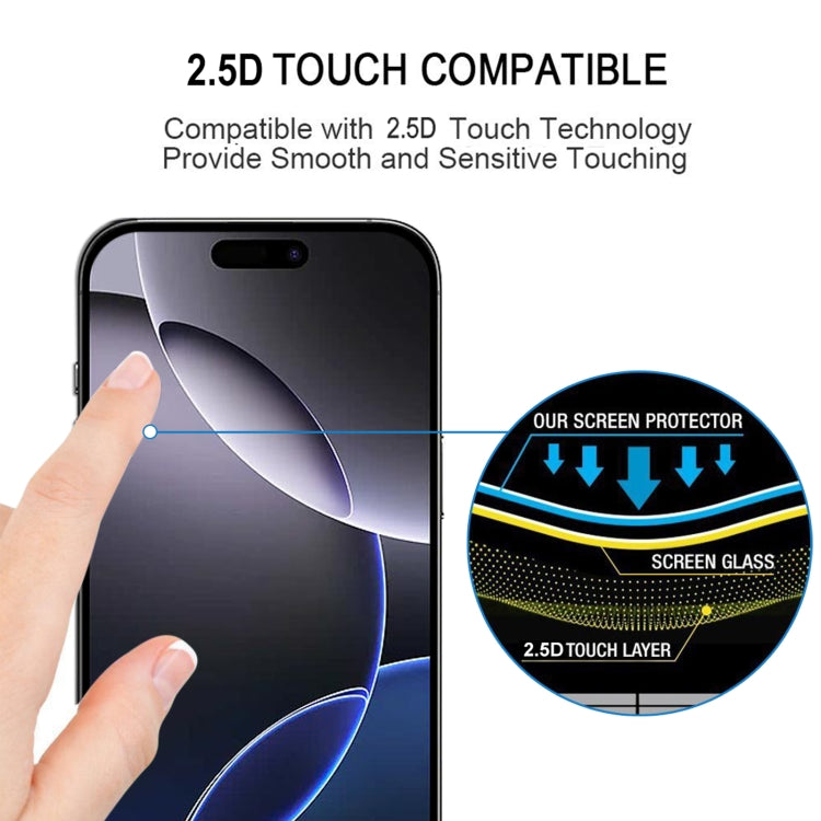 For iPhone 16 Pro Max Full Glue Screen Tempered Glass Film by buy2fix
