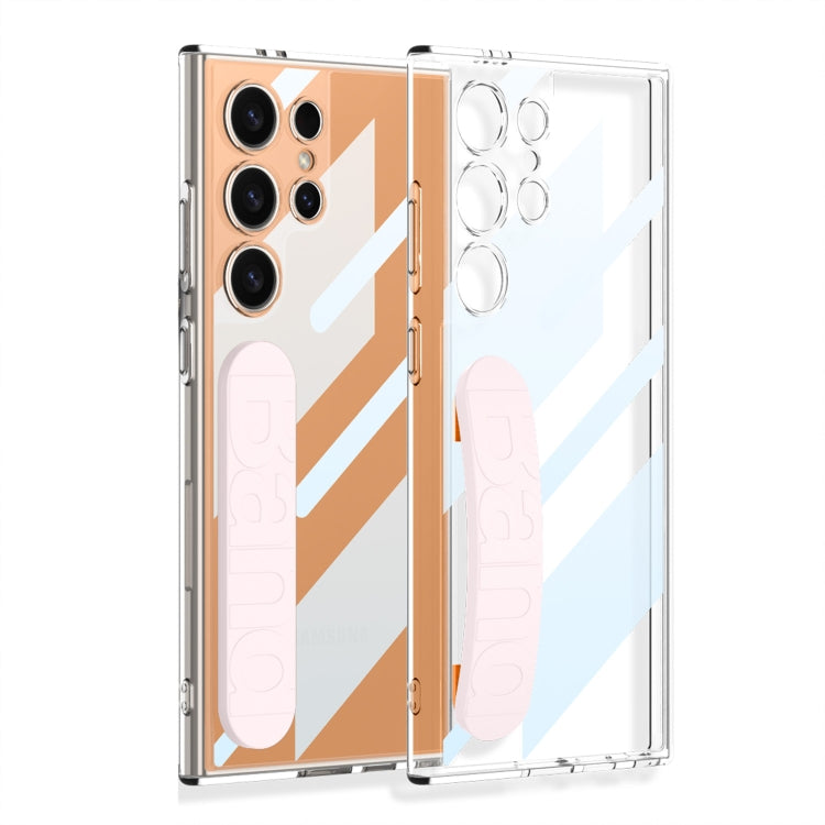 For Samsung Galaxy S24 Ultra 5G GKK Space Silicone Wristband Phone Case(Pink) - Galaxy S24 Ultra 5G Cases by GKK | Online Shopping UK | buy2fix