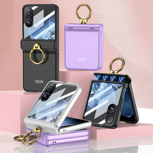 For Xiaomi Mix Flip GKK Integrated Magnetic Hinged Flip Case with Ring Holder(Black) - Xiaomi Cases by GKK | Online Shopping UK | buy2fix