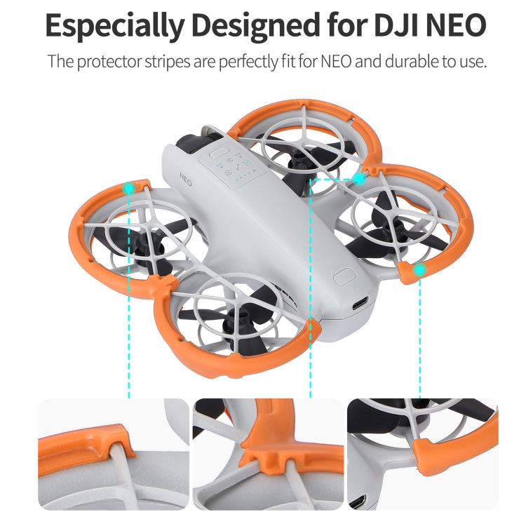 For DJI Neo Sunnylife Propeller Protective Guard Anti-collision Ring Cover(Orange) - DIY Propeller by Sunnylife | Online Shopping UK | buy2fix