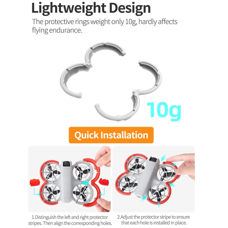 For DJI Neo Sunnylife Propeller Protective Guard Anti-collision Ring Cover(Grey) - DIY Propeller by Sunnylife | Online Shopping UK | buy2fix