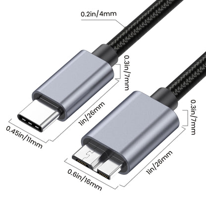 10Gbps USB-C / Type-C 3.1 to Micro B Mobile Hard Disk Adapter Cable, Length:1.8m by buy2fix