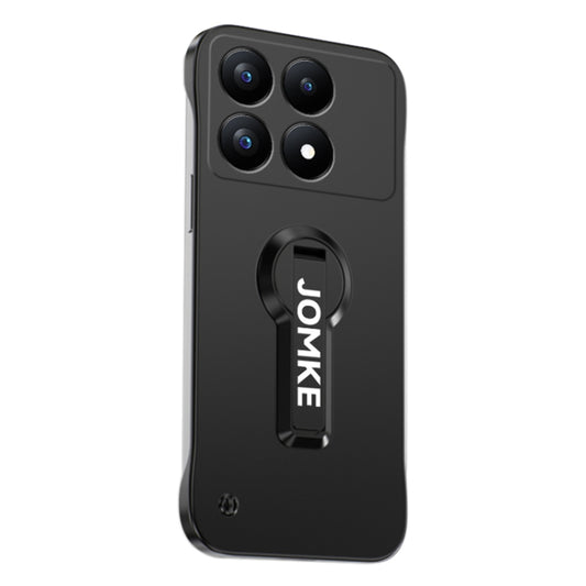 For Redmi K70 Baking Varnish 360 Rotate Holder No Frame PC Phone Case(Black) - Xiaomi Cases by buy2fix | Online Shopping UK | buy2fix