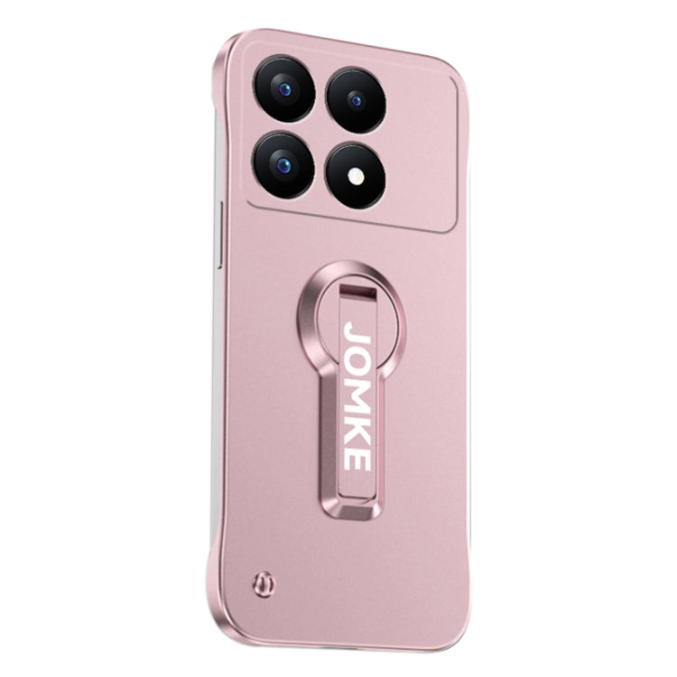 For Redmi K70 Pro Baking Varnish 360 Rotate Holder No Frame PC Phone Case(Pink) - Xiaomi Cases by buy2fix | Online Shopping UK | buy2fix