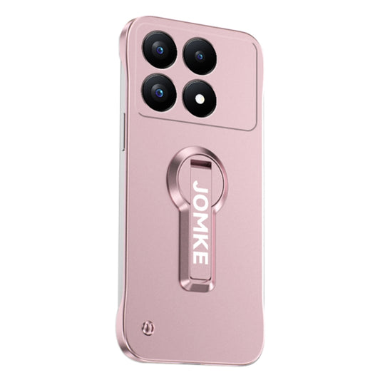 For Redmi K70 Pro Baking Varnish 360 Rotate Holder No Frame PC Phone Case(Pink) - Xiaomi Cases by buy2fix | Online Shopping UK | buy2fix