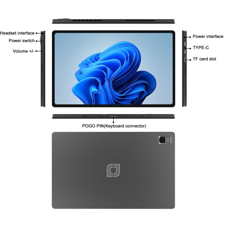 Jumper EZpad V12 Pro Tablet PC, 12GB+256GB, No Keyboard, 12 inch Windows 11 Home OS Intel Alder Lake N95 Quad Core(US Plug) by jumper