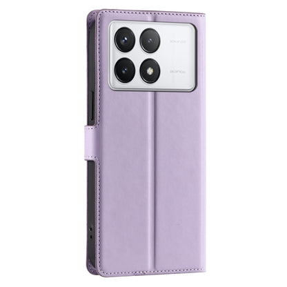 For Redmi K70 Voltage Ultra-thin Dot Leather Phone Case(Purple) by buy2fix