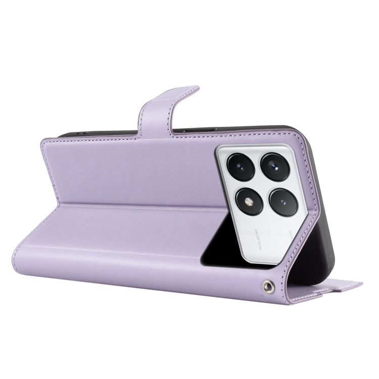 For Redmi K70 Voltage Ultra-thin Dot Leather Phone Case(Purple) by buy2fix