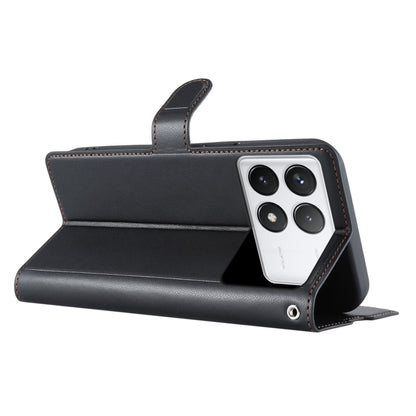 For Redmi K70 Voltage Ultra-thin Dot Leather Phone Case(Black) - Xiaomi Cases by buy2fix | Online Shopping UK | buy2fix