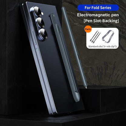 For Samsung Galaxy Z Fold6 / 5 / 4 / 3 Electromagnetic Stylus Pen with Pen Slot(Dark Grey) - Stylus Pen by buy2fix | Online Shopping UK | buy2fix