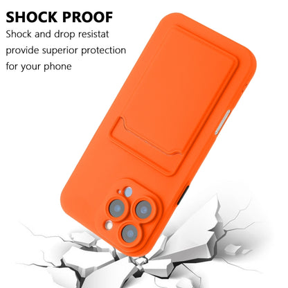 For iPhone 16 Pro Max Skin Feel Card Contrast Color Button TPU Phone Case(Orange) by buy2fix