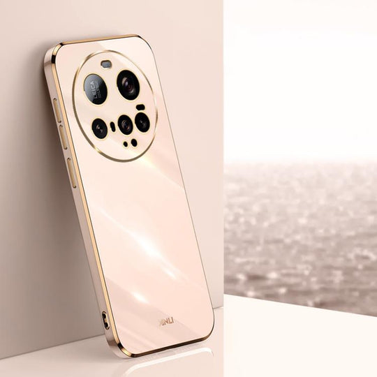 For Xiaomi 15 Ultra XINLI Straight Edge 6D Electroplate TPU Phone Case(Pink)