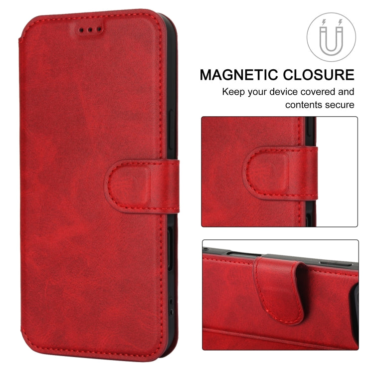For iPhone 16 Pro Max Shockproof PU + TPU Leather Phone Case(Red) by buy2fix