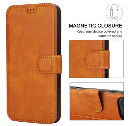 For iPhone 16 Pro Max Shockproof PU + TPU Leather Phone Case(Light Brown) by buy2fix