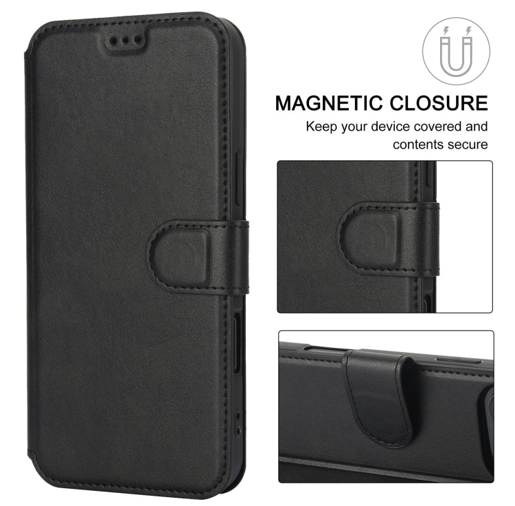For iPhone 16 Pro Shockproof PU + TPU Leather Phone Case(Black) by buy2fix